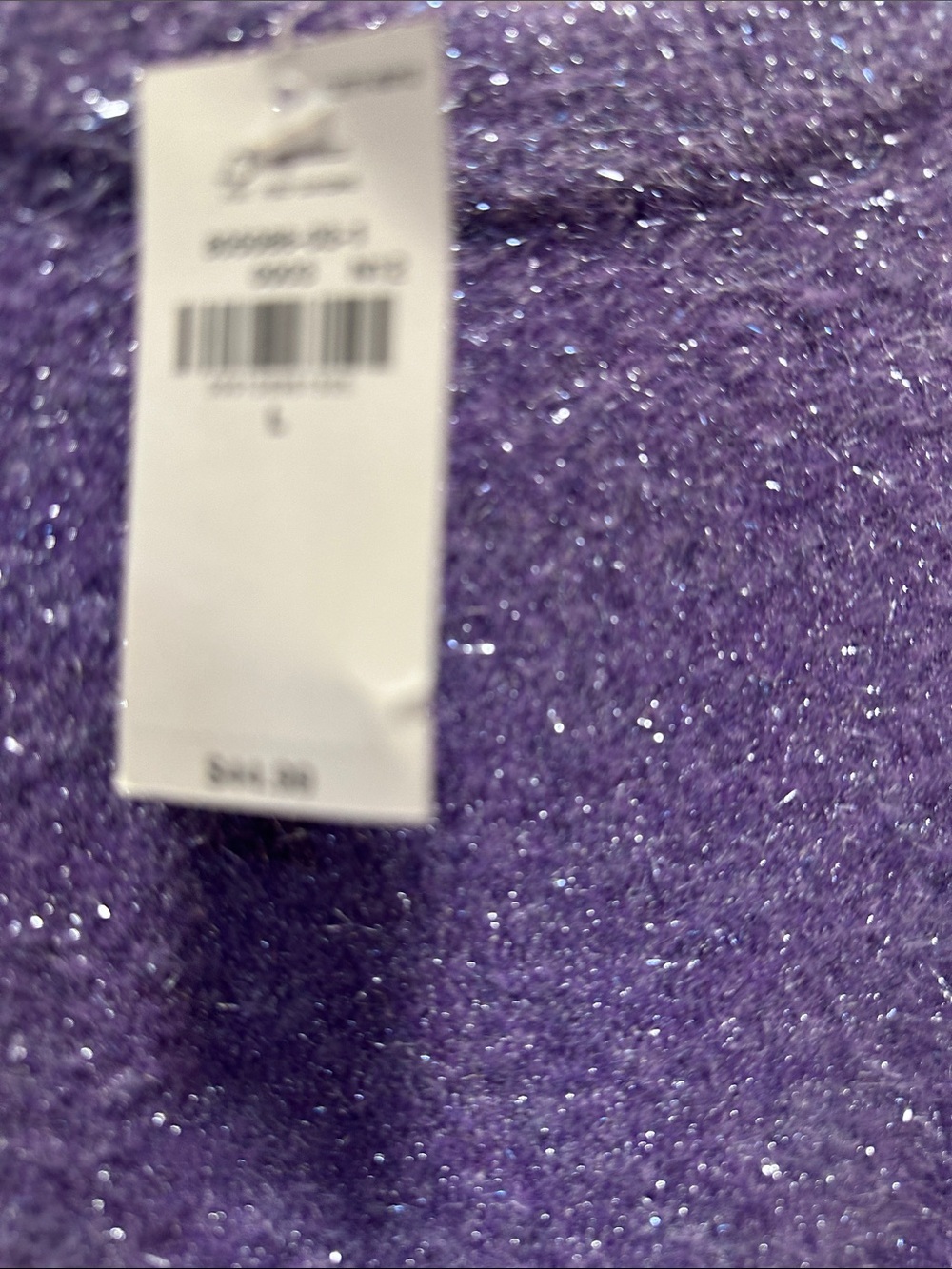 Old Navy Purple Metallic Crewneck Sweater - Picture 2 of 4